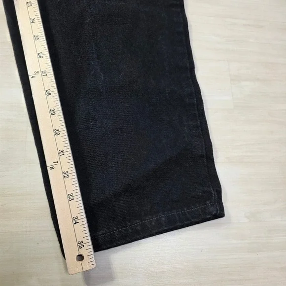 Levi's 560 Mens Black Loose Fit Tapered Leg Jeans Made in USA Size 32 x 36 Denim